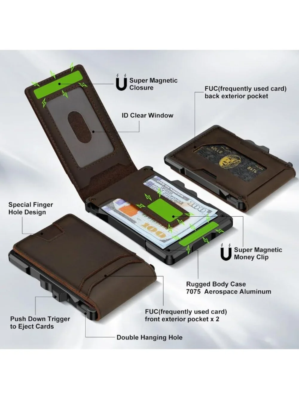 Slim RFID Genuine Leather Wallet for Men | Minimalist Smart Design, Stylish